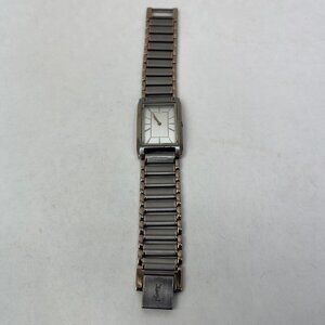 YVES SAINT LAURENT YSL STAINLESS STEEL WATCH New Battery Works!